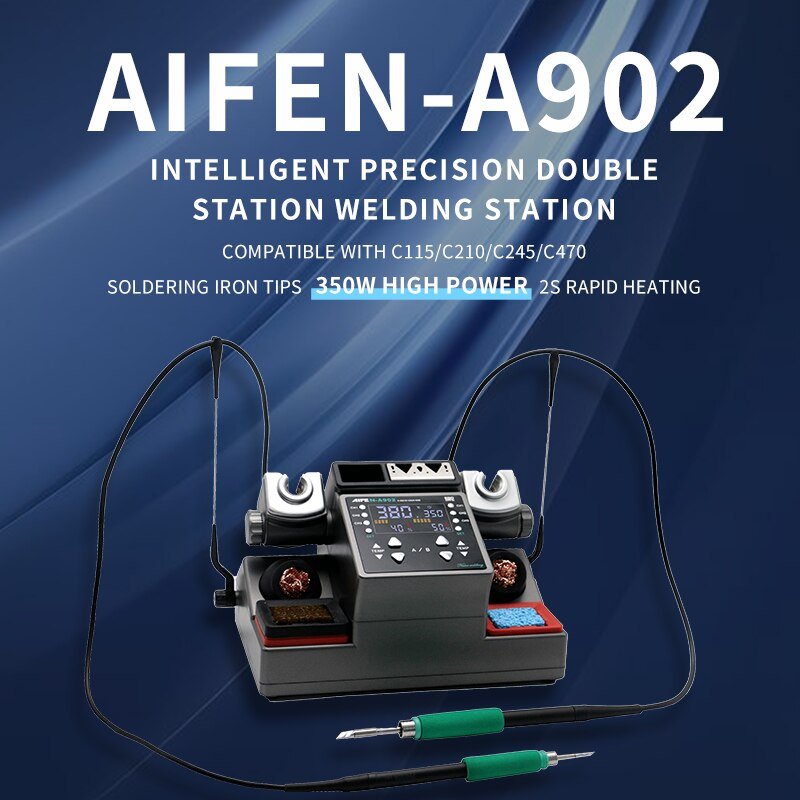 Sugon Aifen A902 Intelligent Double Soldering Iron Station